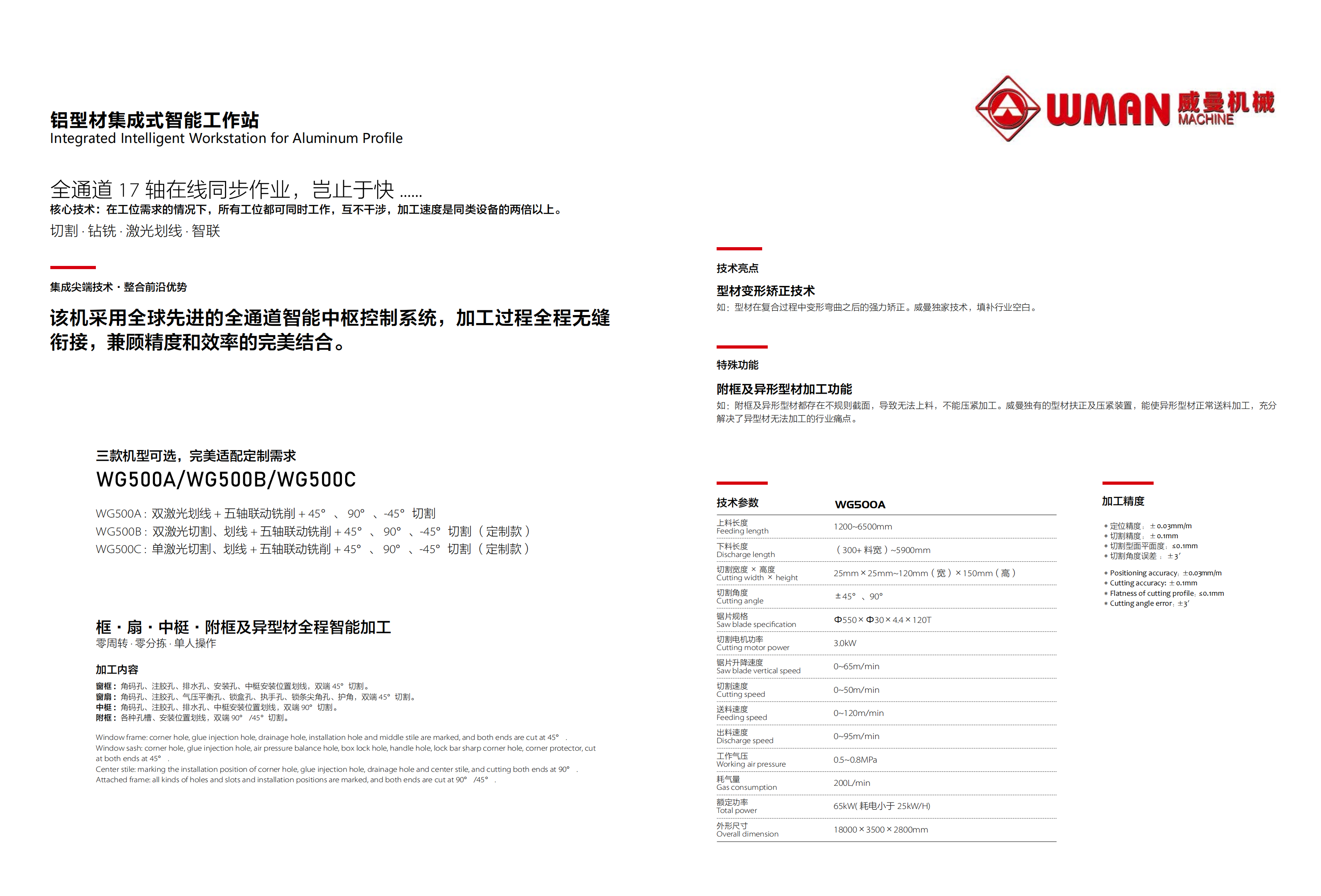 WG500A锯铣复合中心